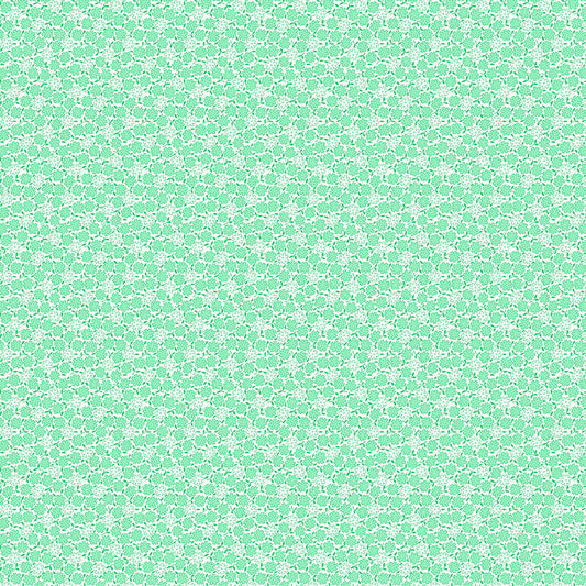 Nana Mae 7 Small Flowers Green 898-66 by Henry Glass Fabrics by (sold in 25cm increments)