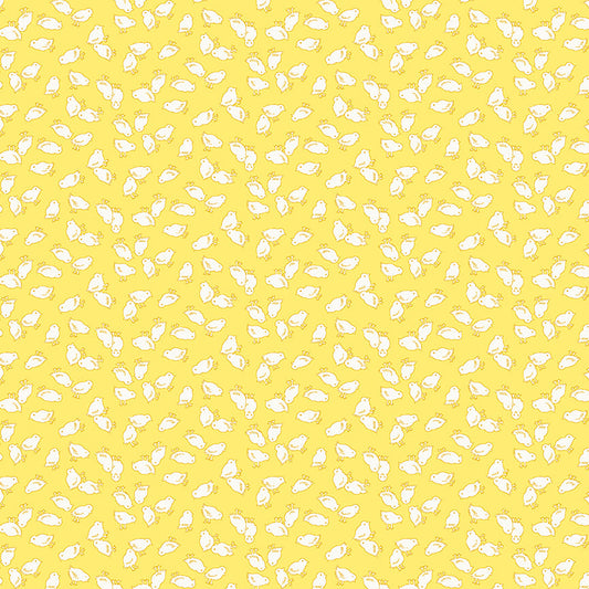 Nana Mae 7 Baby Chicks Yellow 901-44 by Henry Glass Fabrics (sold in 25cm increments)