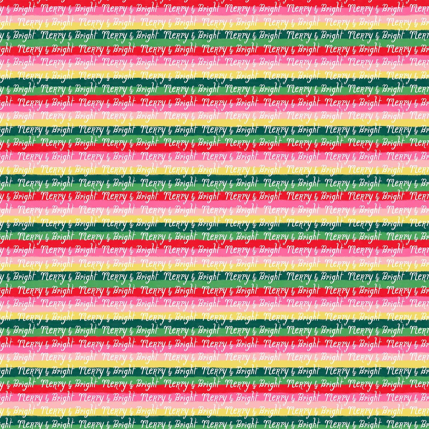 Merry Kitschmas 90670-76 Stripe Green Multi by Louise Pretzel for Figo Fabrics (sold in 25cm increments)