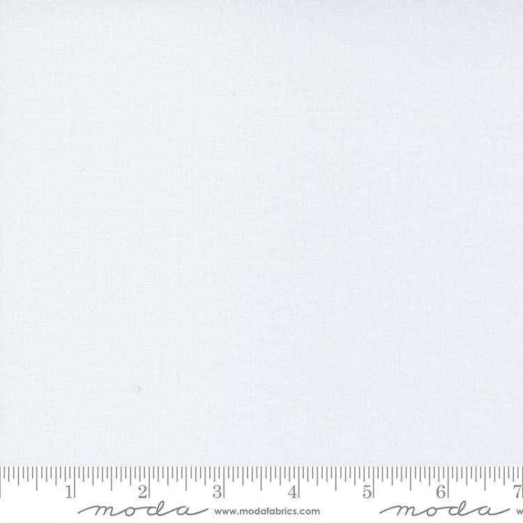 Bella Solids Super White 9900436 Meterage by Moda Fabrics (sold in 25cm increments)