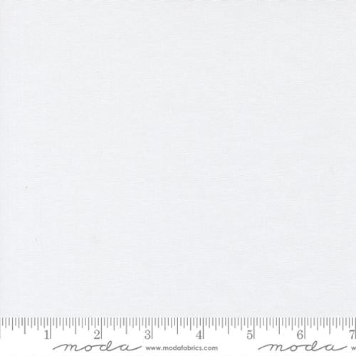 Bella Solids White White 9900500 Meterage by Moda Fabrics (sold in 25cm increments)