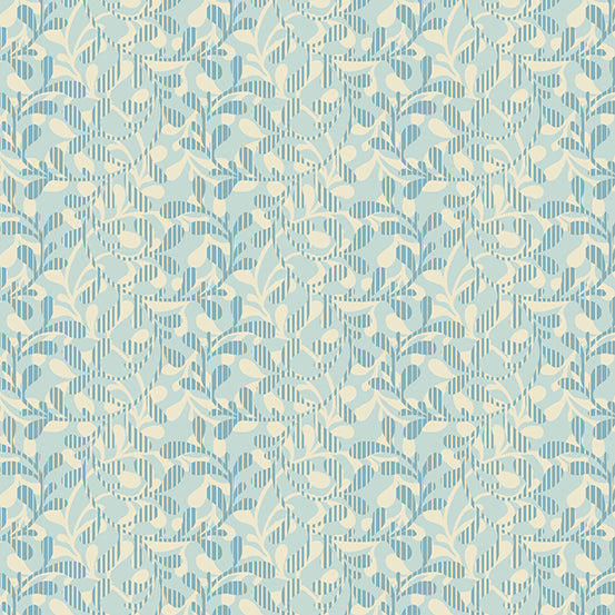 Cocoa Blue Periwinkle Boxwood A729LB by Laundry Basket Quilts for Andover Fabrics (sold in 25cm increments)