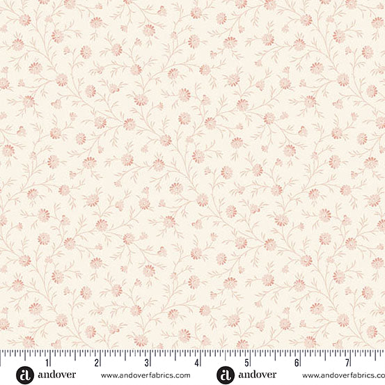 Snow Flurry Frost Pink A10310LE by Laundry Basket Quilts for Andover Fabrics (sold in 25cm increments)