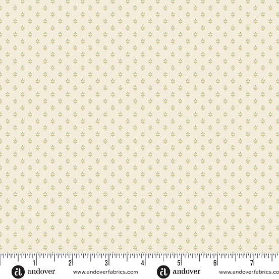 Snow Flurry Candlelight Sage A10312LG by Laundry Basket Quilts for Andover Fabrics (sold in 25cm increments)