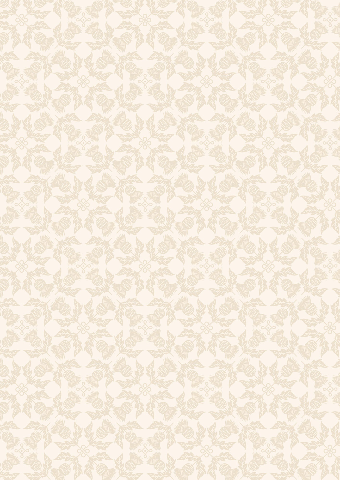 Highlands Thistle Cream A874A by Lewis and Irene (sold in 25cm increments)
