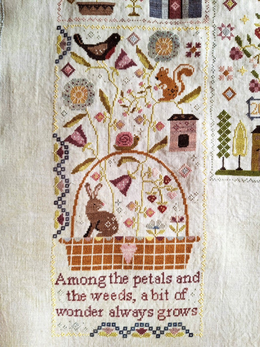 Among the Petals Cross Stitch Pattern by Blueberry Ridge