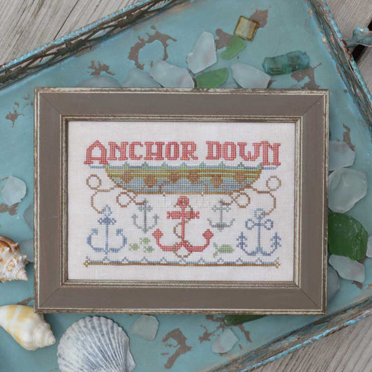 Anchor Down - To The Beach #7 Cross Stitch Pattern by Hands on Design