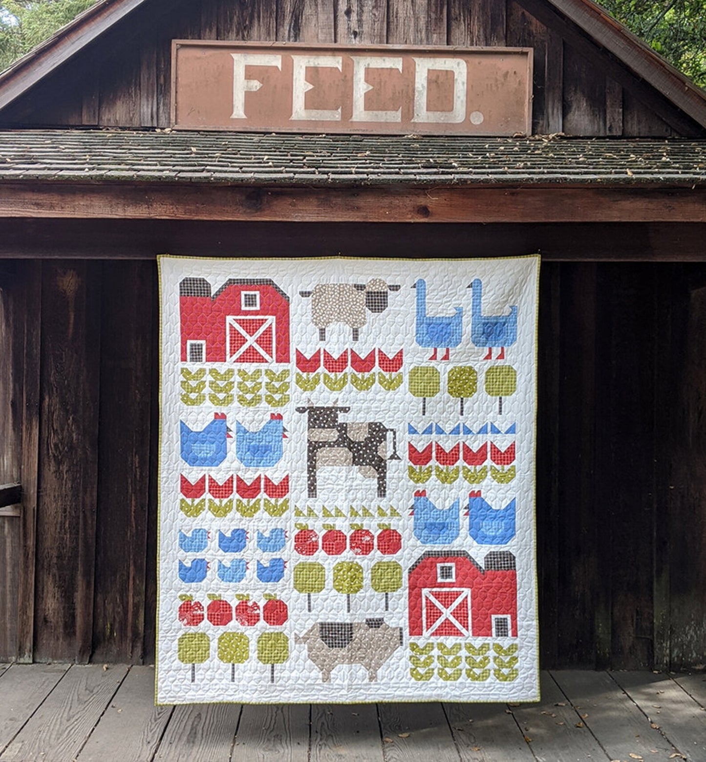And On The Farm Quilt Pattern by Stacy Iest Hsu