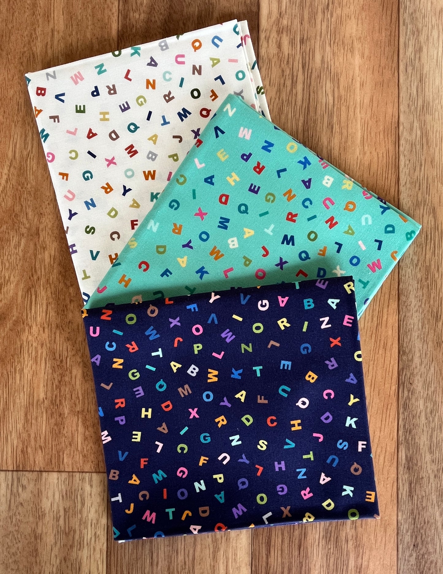 Animal Alphabet Letters Fat Quarter Bundle by Lewis and Irene