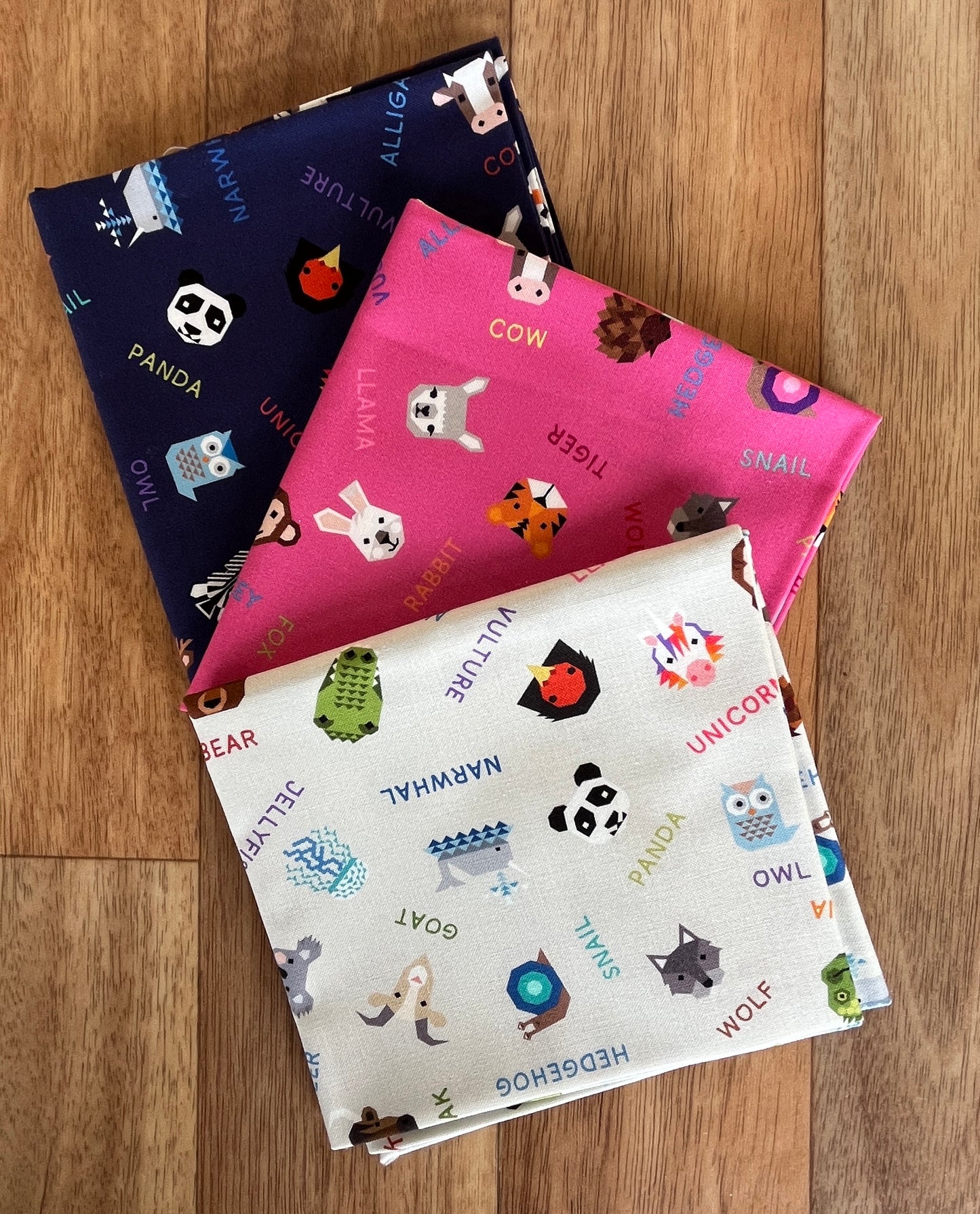 Animal Alphabet Names Fat Quarter Bundle by Lewis and Irene