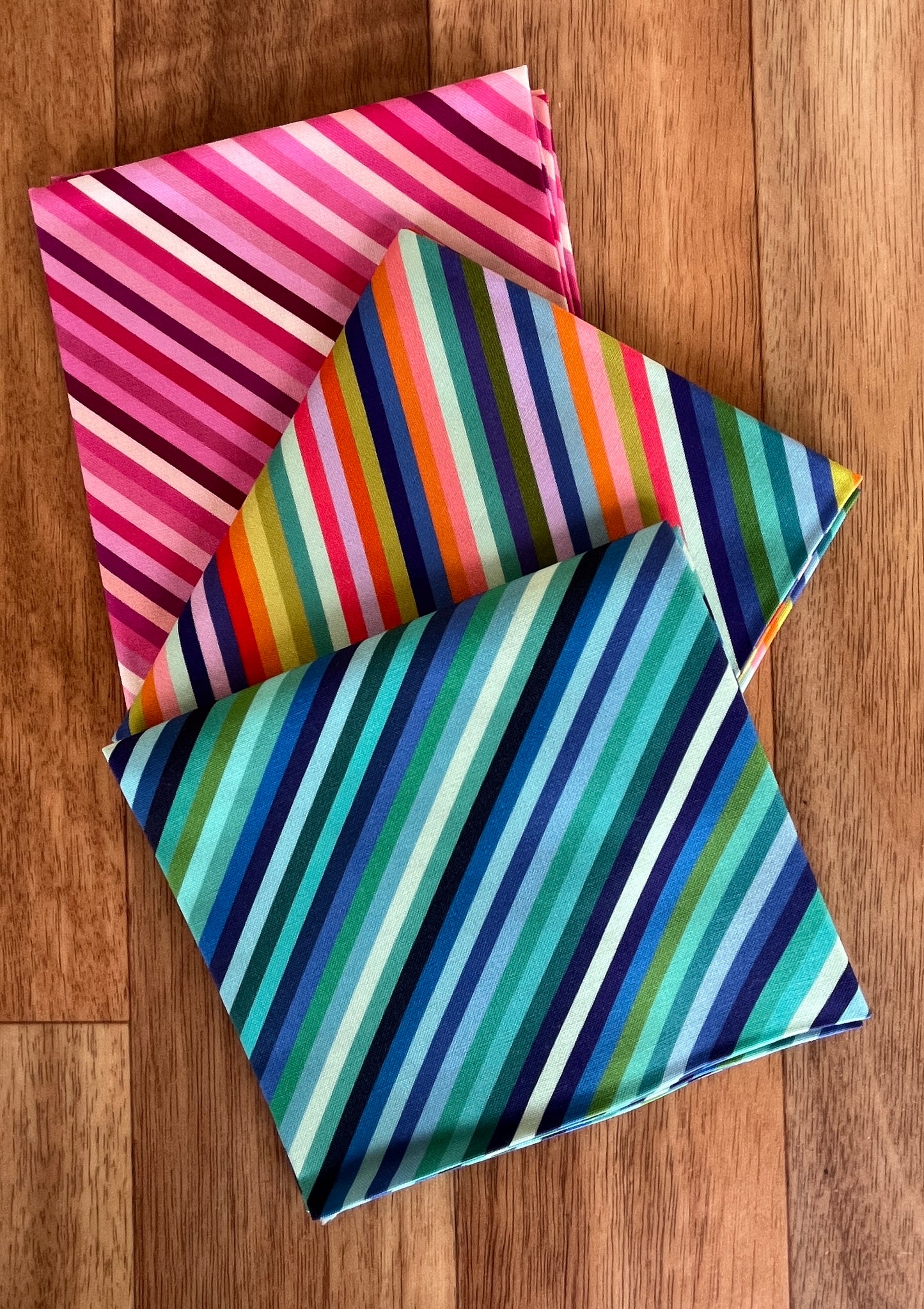 Animal Alphabet Stripes Fat Quarter Bundle by Lewis and Irene