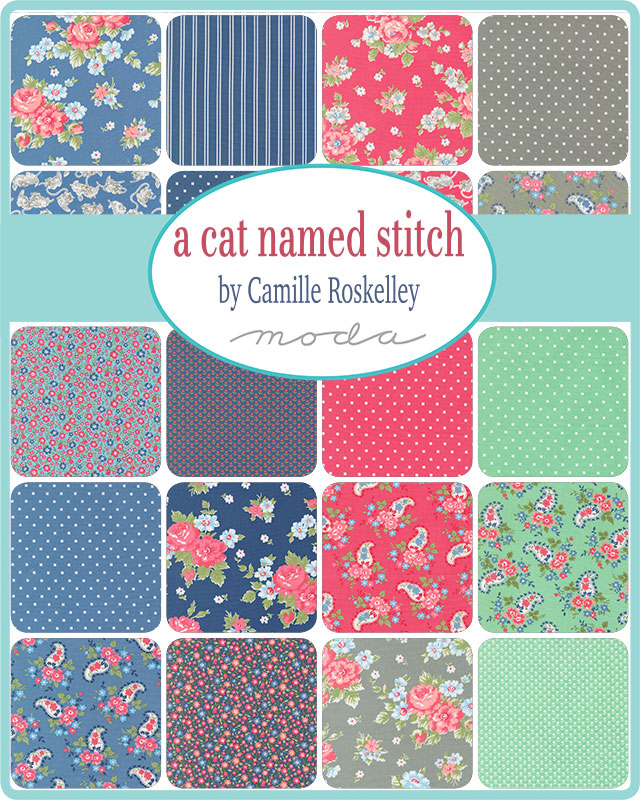 A Cat Named Stitch Fat Eighth Bundle by Camille Roskelley for Moda Fabrics