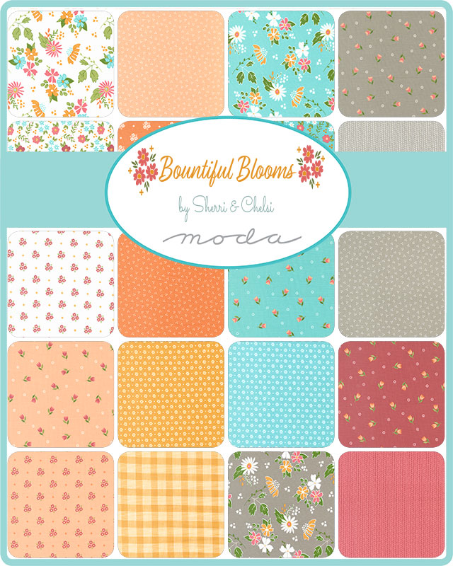 Bountiful Blooms Mini Charm Pack by Sherri and Chelsi for Moda Fabrics