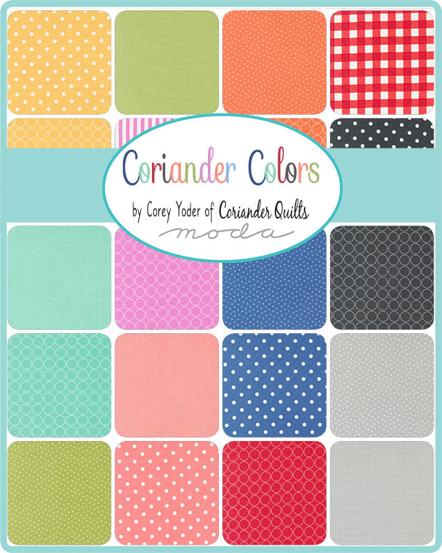 Coriander Colors Fat Eighth Bundle by Coriander Quilts for Moda fabrics