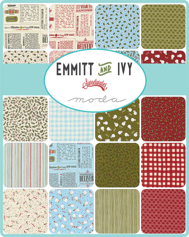 Emmitt and Ivy Tiny Stripe Pine M5569613 by Sweetwater for Moda Fabrics (sold in 25cm increments)