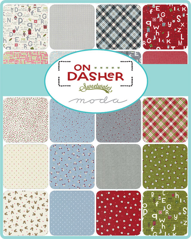 On Dasher Mini Charm Pack by Sweetwater for Moda Fabrics