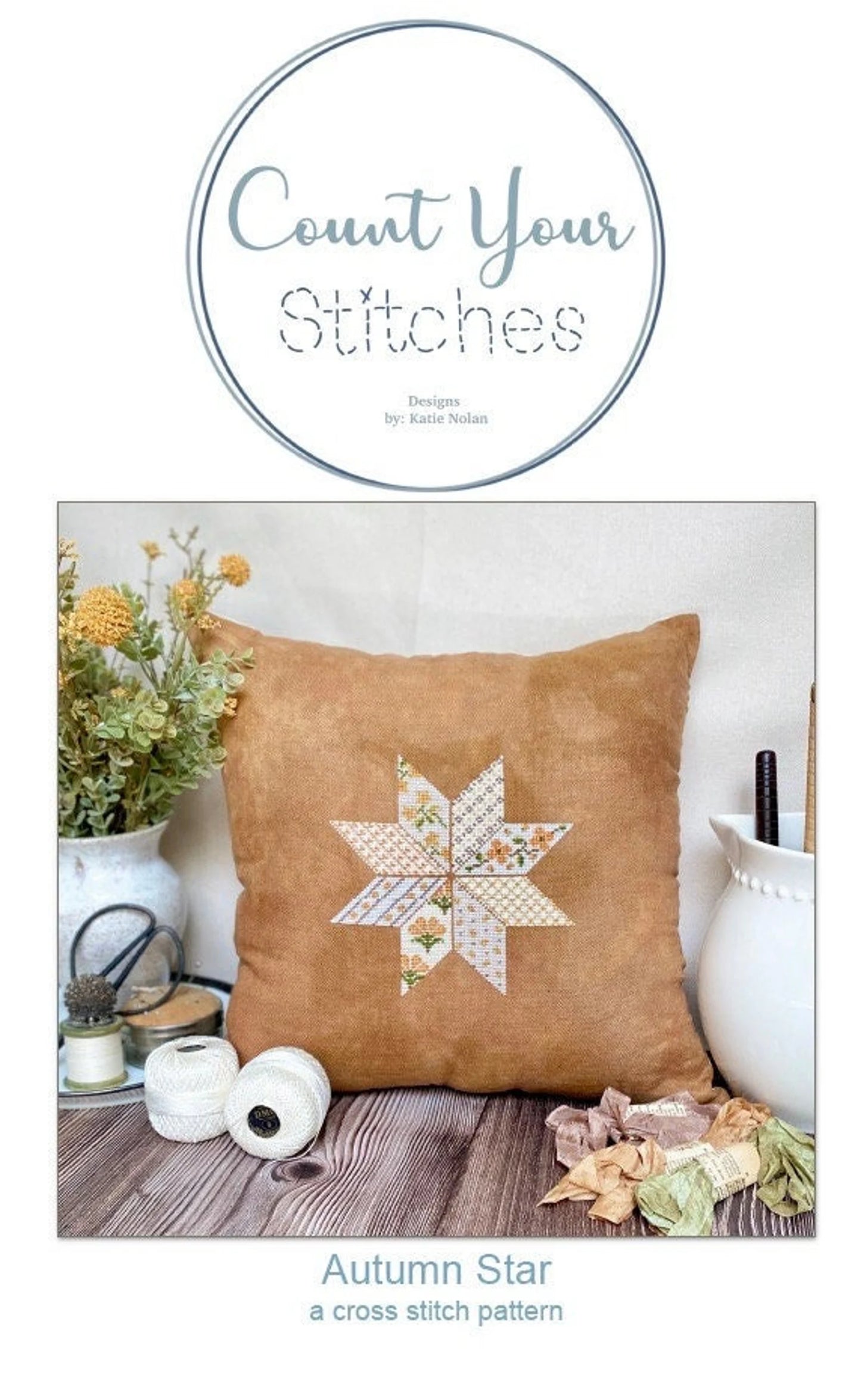 Autumn Star Cross Stitch Pattern by Count Your Stitches Designs