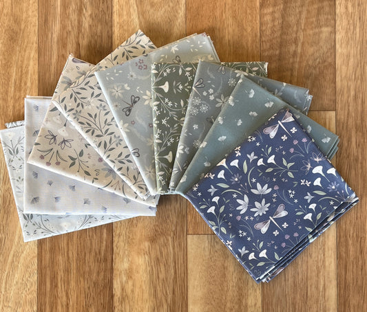 Water Garden Fat Quarter Bundle by Cassandra Connolly for Lewis and Irene