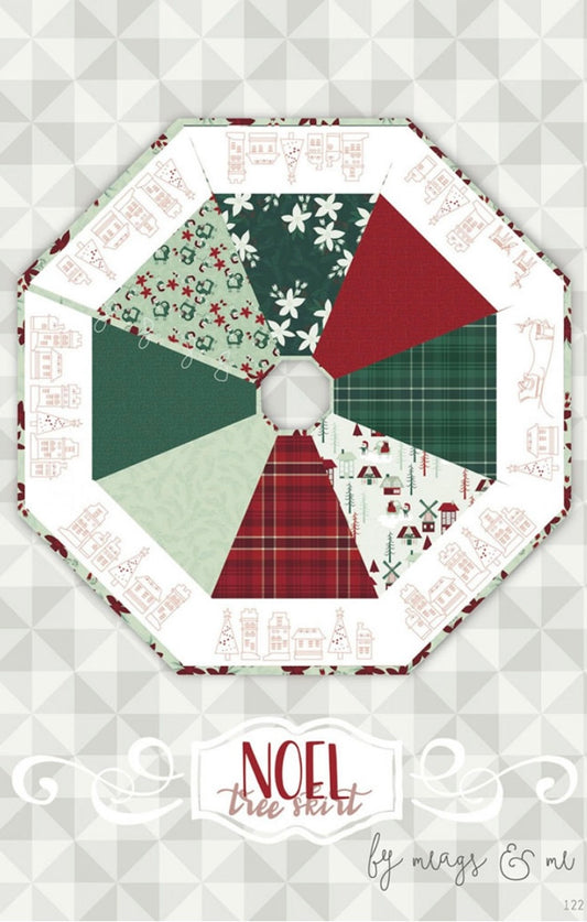 Noel Tree Skirt Quilt Pattern by Meags and Me