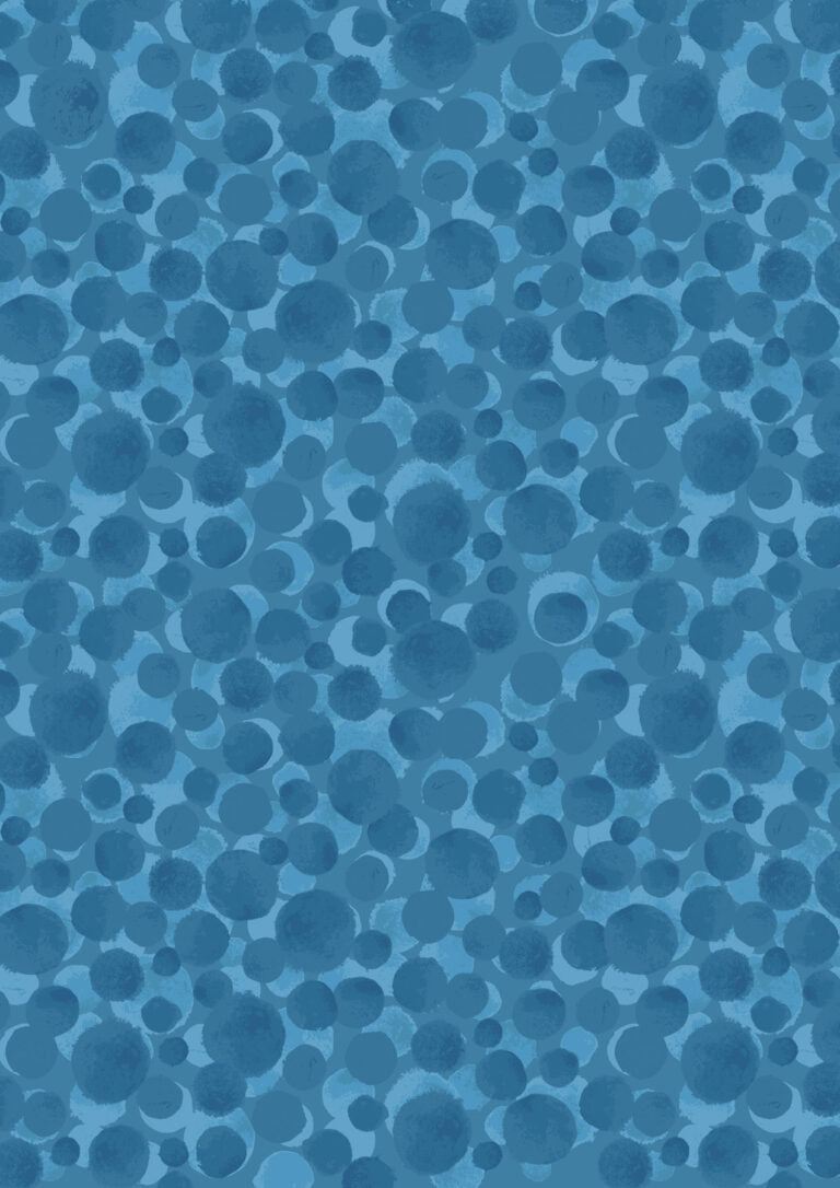 Bumbleberries Cornish Blue BB16 by Lewis and Irene (sold in 25cm increments)