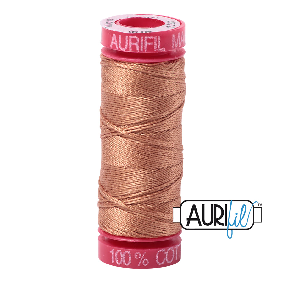 Aurifil Light Chestnut 2330 12wt Cotton 50m Spool