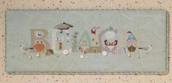 Beach-y Mood Cross Stitch Pattern by The Cricket Collection