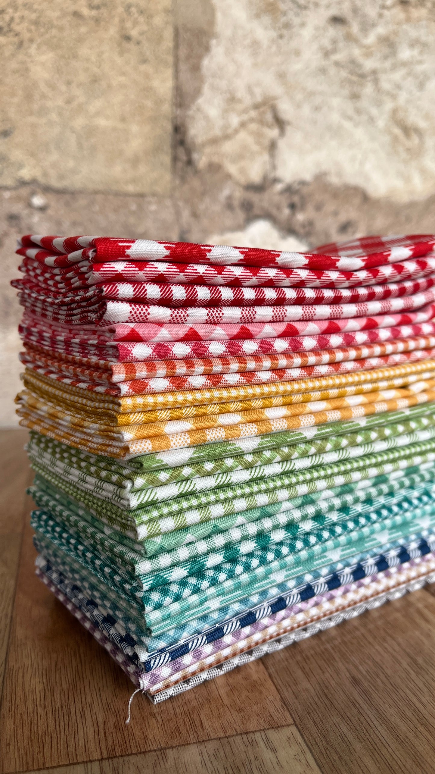 Bee Ginghams - Fat Eighth Bundle by Lori Holt for Riley Blake