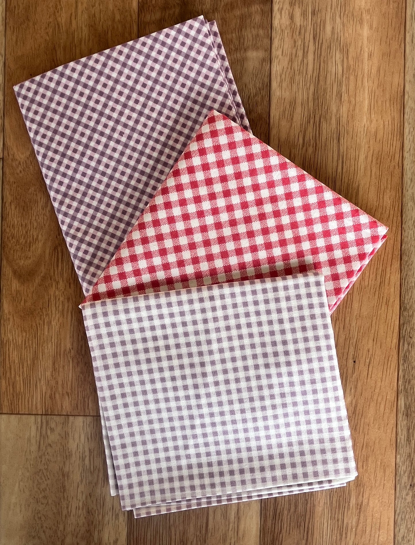 Bee Ginghams Purples/Pink Fat Quarter Bundle Lori Holt for Riley Blake Design