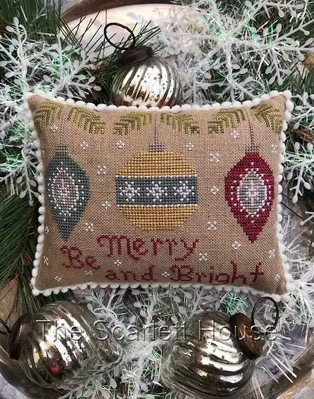 Be Merry and Bright Cross Stitch Pattern by The Scarlett House