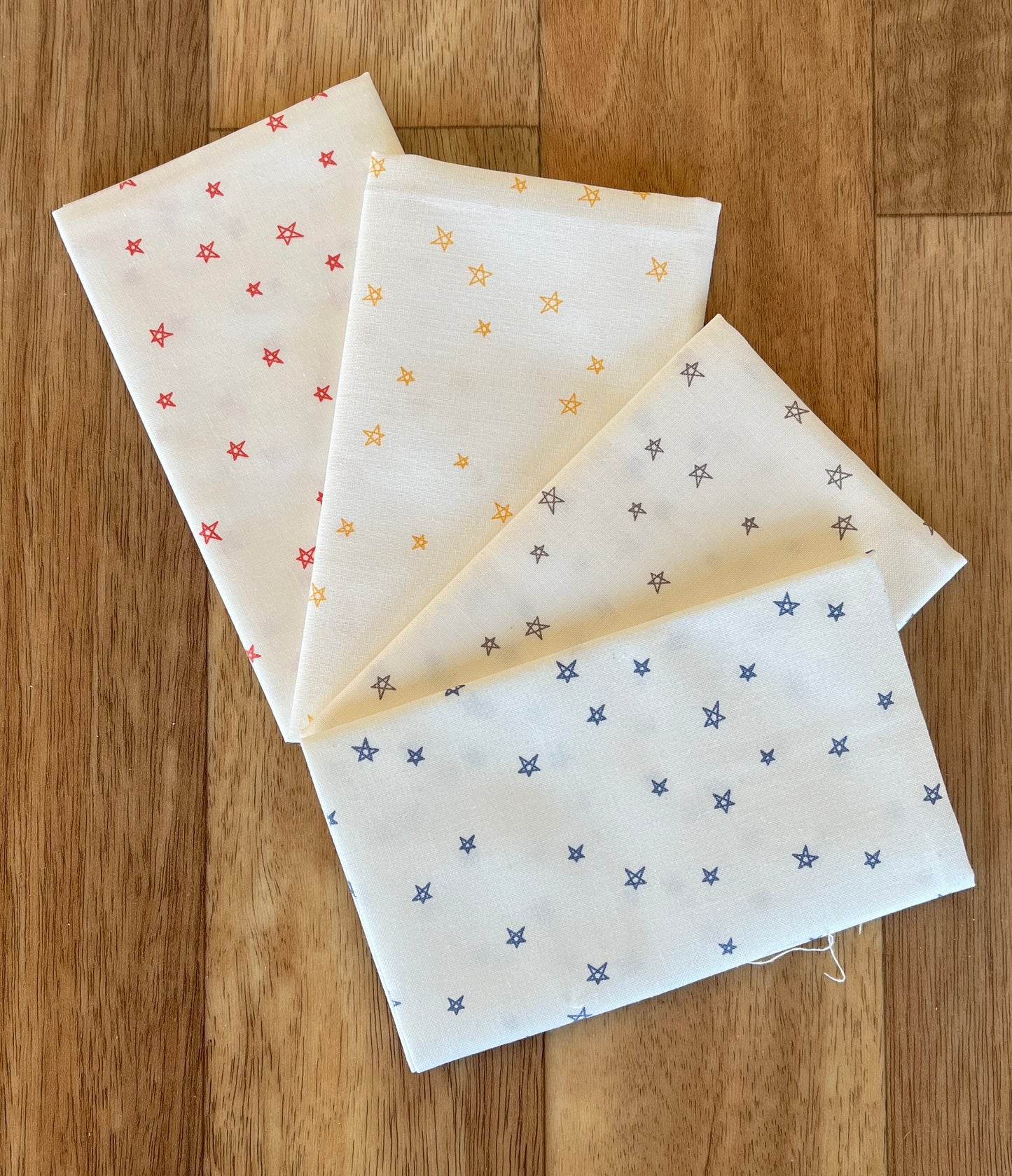 Bee Plaids Farm House Star Fat Eighth Bundle Lori Holt for Riley Blake Designs