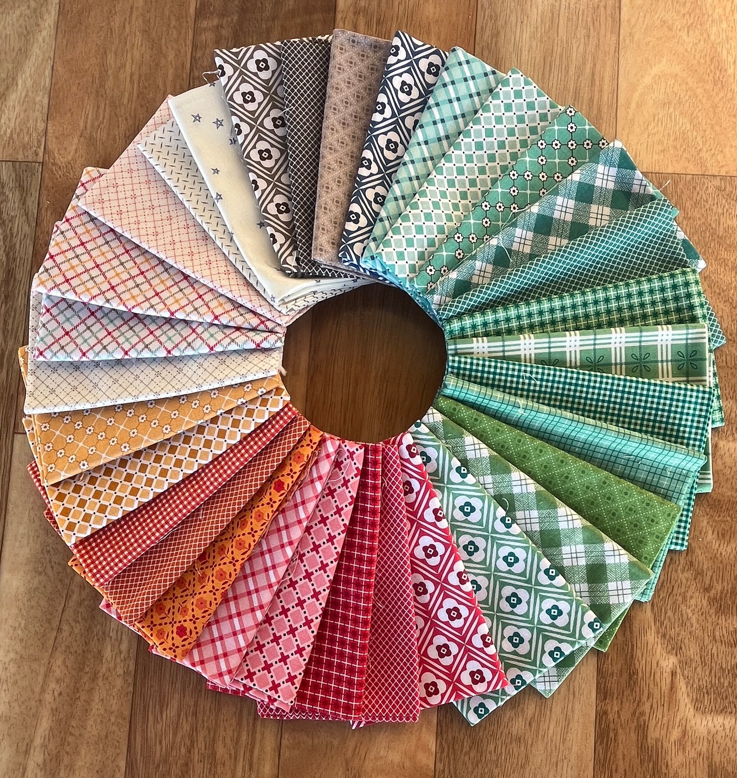 Bee Plaids - Fat Eighth Bundle by Lori Holt for Riley Blake