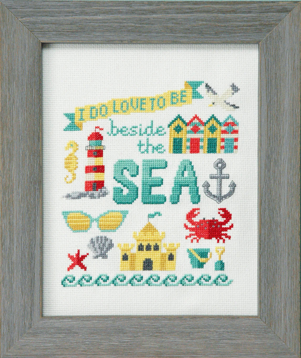 Beside the Sea Cross Stitch Pattern by Tiny Modernist