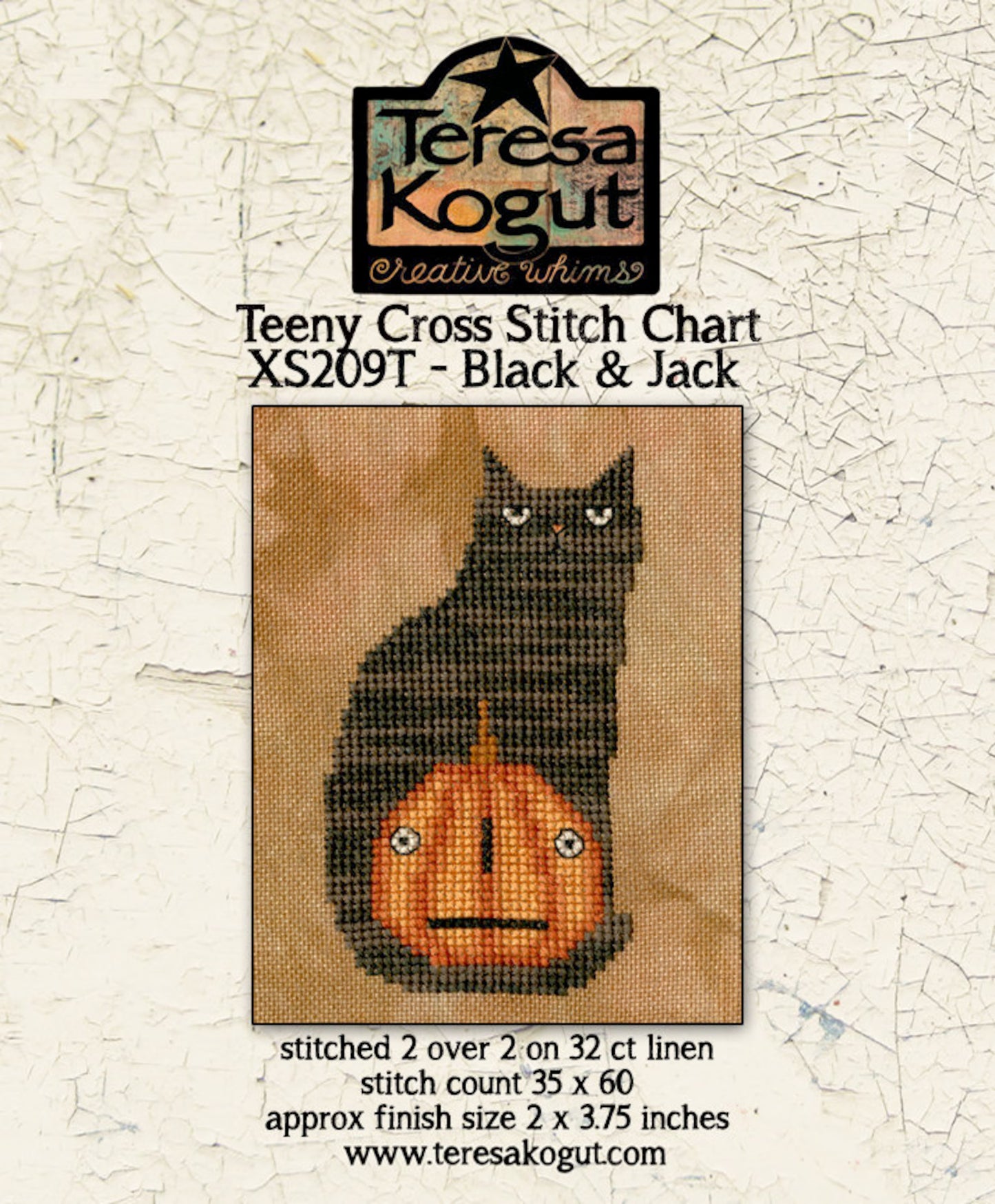 Black and Jack Cross Stitch pattern by Teresa Kogut