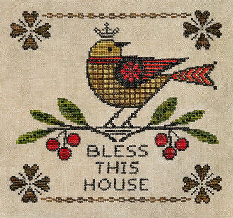 Bless This House Cross Stitch Pattern by Artful Offerings