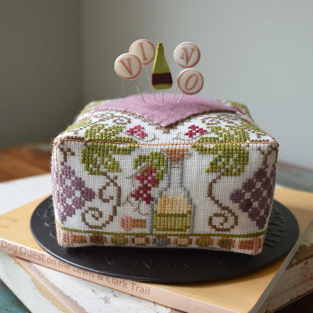 Hands on Design Block Party Vino Cross Stitch Pattern