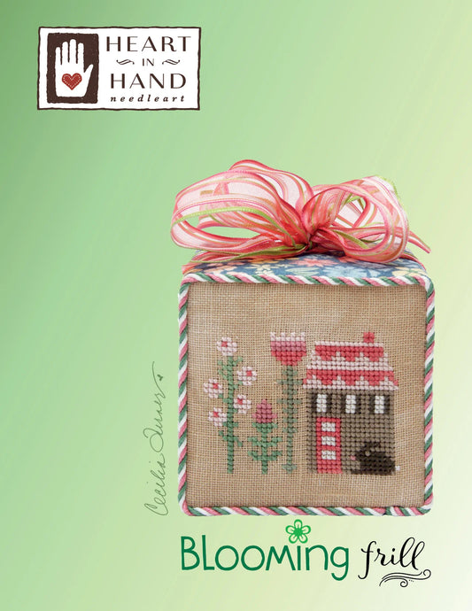 Blooming Frill Cross Stitch Pattern Heart in Hand