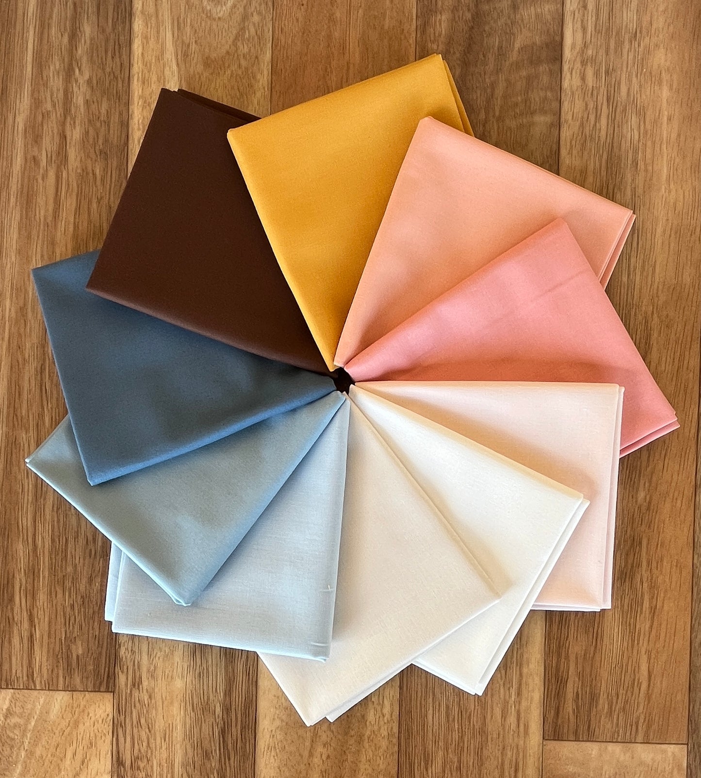 Blossoms and Blooms Bella Solid Coordinates Fat Quarter Bundle by Moda Fabrics