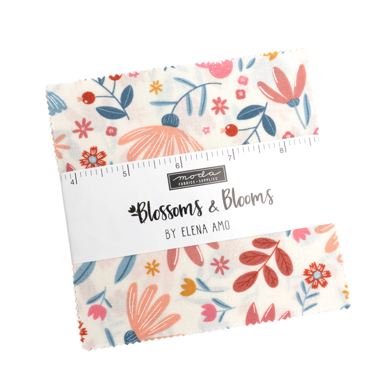 Blossoms and Blooms Charm Pack by Elena Amo for Moda Fabrics