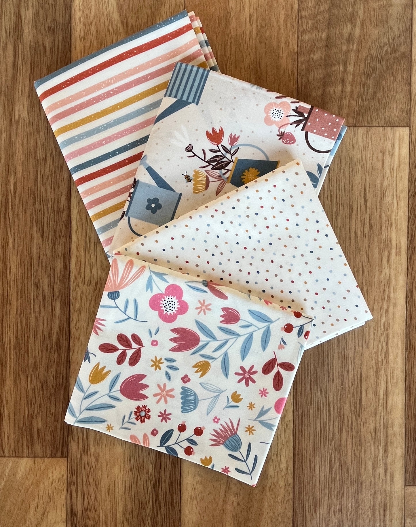 Blossoms and Blooms Whites Fat Quarter Bundle by Elena Amo for Moda Fabrics