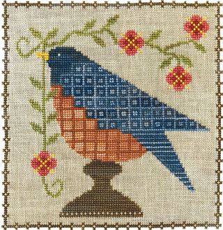 Bluebird Garden Cross Stitch Pattern by Artful Offerings