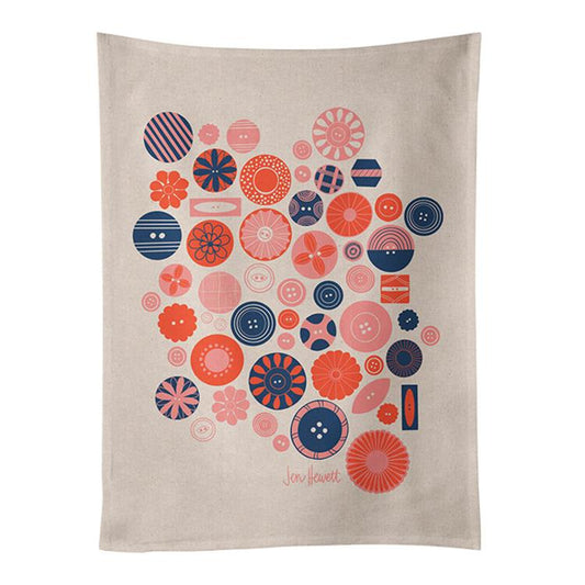 Buttons Tea Towel by Jen Hewett for Ruby Star Society