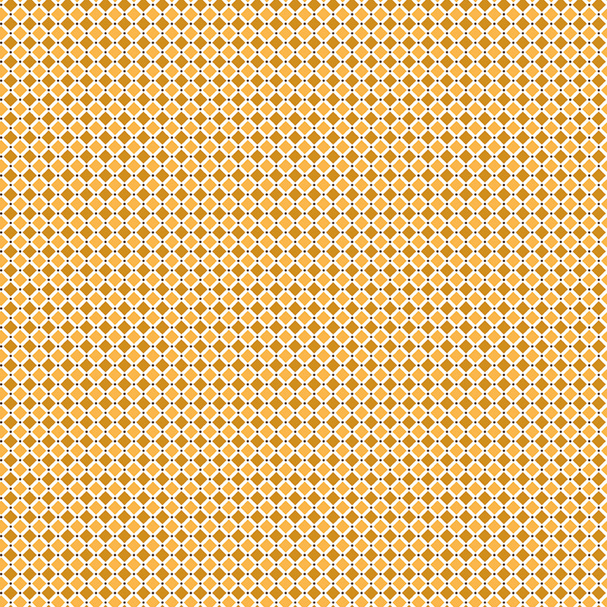 Bee Plaids - Pie Design C12034 Butterscotch by Lori Holt for Riley Blake (sold in 25cm increments)