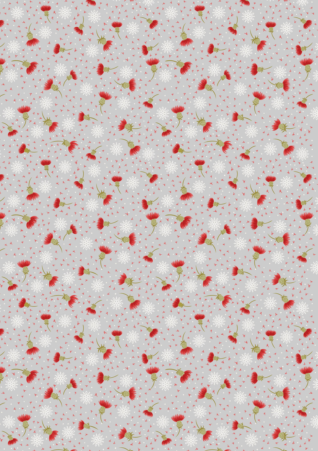 Celtic Christmas Thistledown on Silver C134A by Lewis and Irene (sold in 25cm increments)