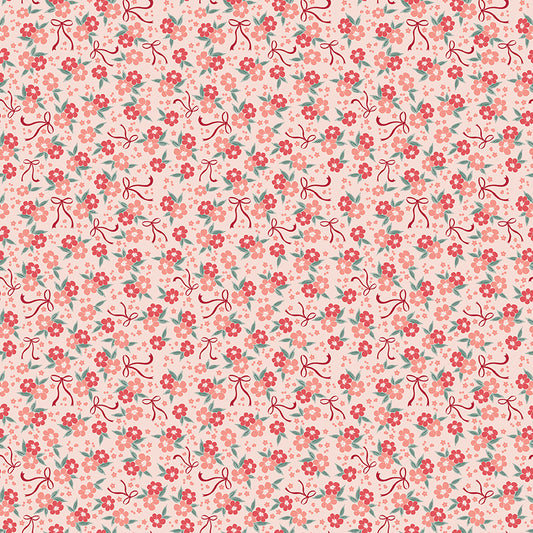 Afternoon Tea Floral Blush C14036 by Beverly McCullough for Riley Blake (sold in 25cm increments)