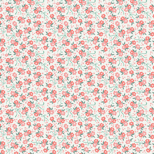 Afternoon Tea Floral Sand C14036 by Beverly McCullough for Riley Blake (sold in 25cm increments)
