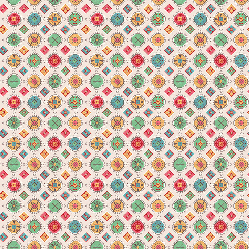 Mercantile Charming Multi C14382 by Lori Holt for Riley Blake (sold in 25cm increments)
