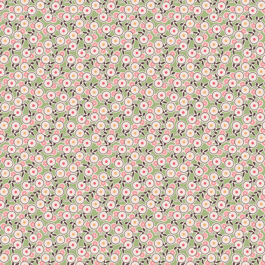 Mercantile Legacy Lettuce C14384 by Lori Holt for Riley Blake (sold in 25cm increments)