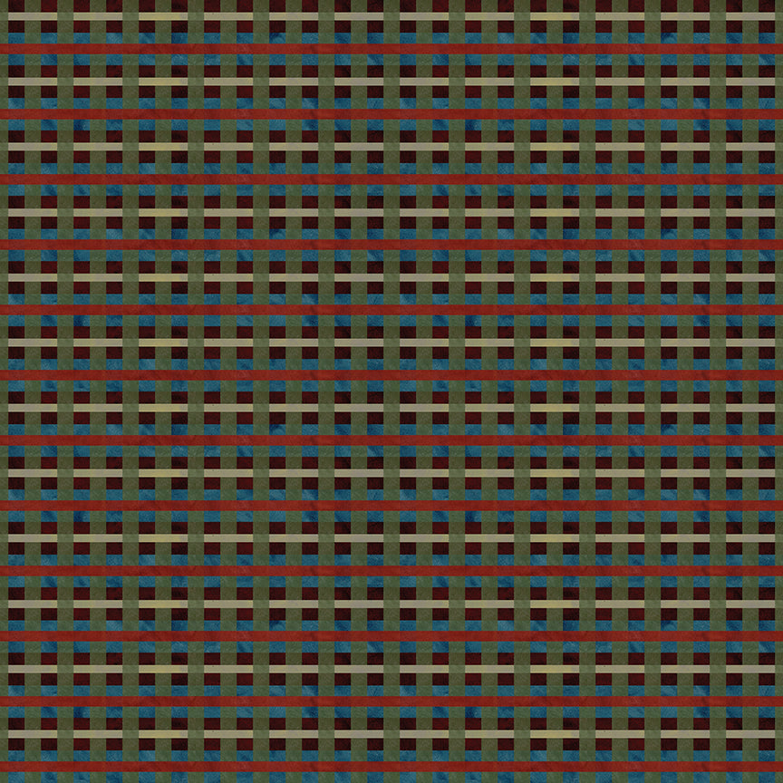 Up on the Housetop Plaid Midnight C14735 by Teresa Kogut for Riley Blake Designs (sold in 25cm increments)