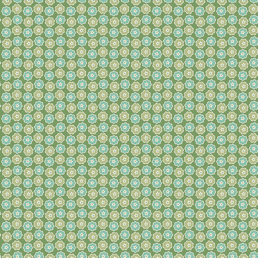 Home Town Holiday Wreath Clover C14917 by Lori Holt for Riley Blake Fabrics (sold in 25cm increments)