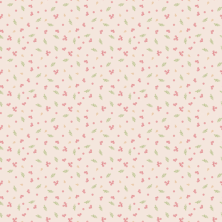 Home Town Holiday Berries Latte C14918 by Lori Holt for Riley Blake Fabrics (sold in 25cm increments)
